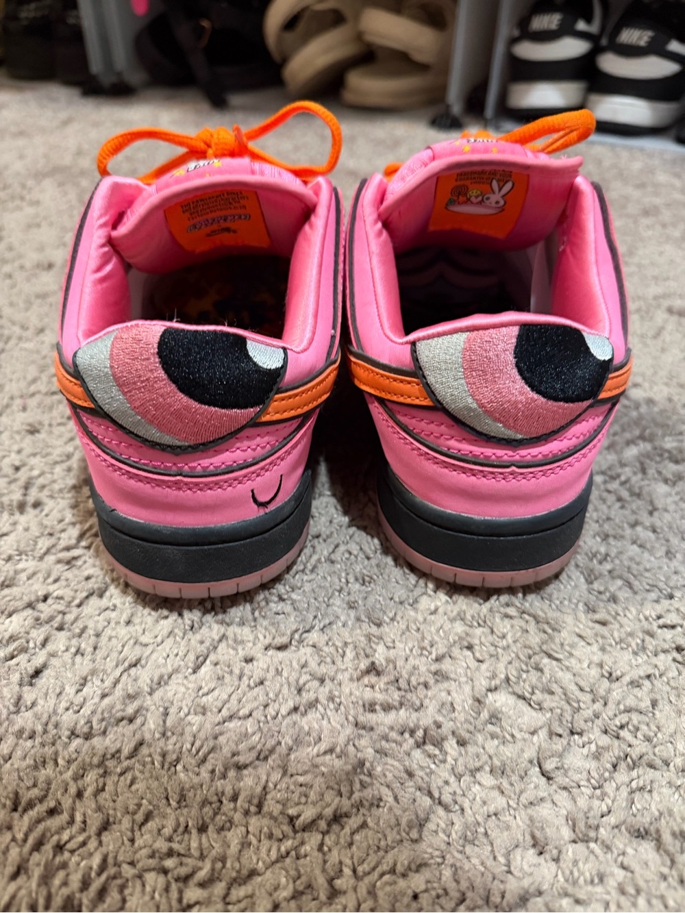 Nike SB Dunk Low Pro QS Powerpuff Girls Blossom Pink Orange Women’s Size 7 - Picture 6 of 7